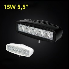 15W 5.5 Inch led work light bar 12v 24v offroad 4x4 Boot waterproof IP67 black/white cover optional